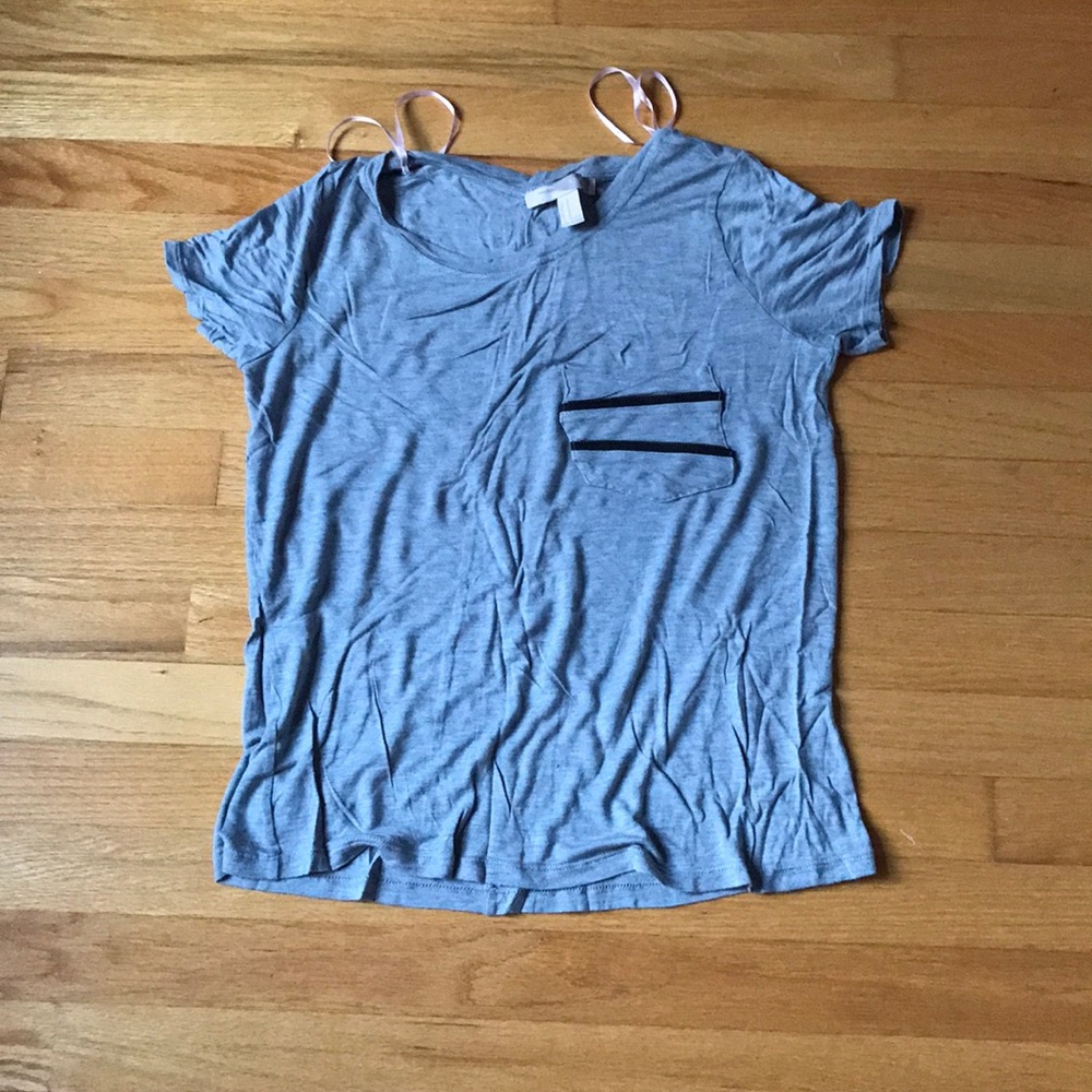 ⚡️Gray F21 Pocket Tee